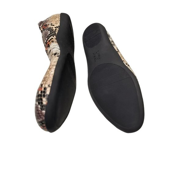 Naturalizer Vivienne Ballet Flat Woman's Sze 7 Snake Print Synthetic - Picture 8 of 9